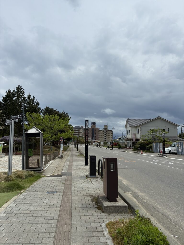 和倉の街並み、人が少ない